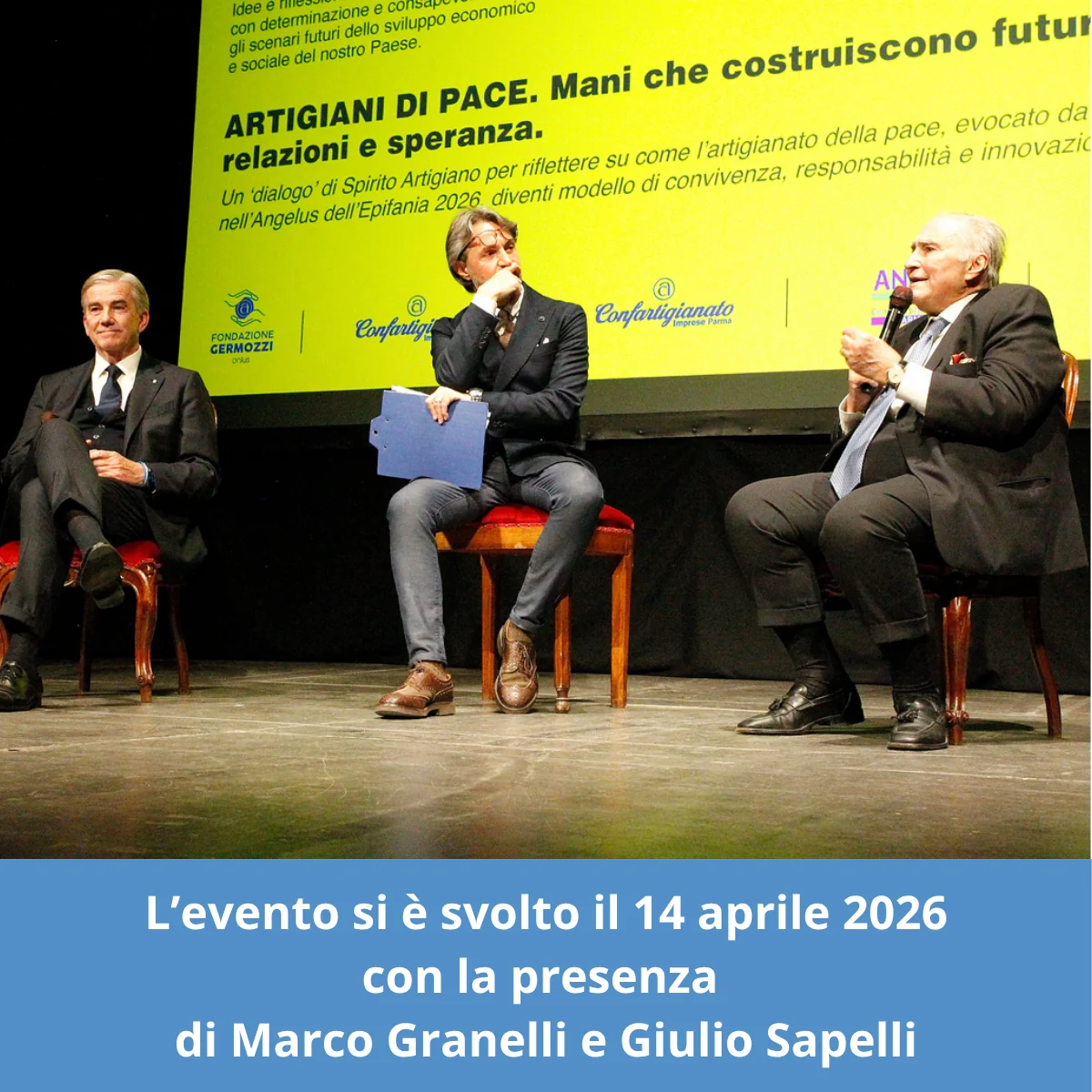 dialoghi spirito artigiano Parma 14 aprile 2026 marco granelli Giulio Sapelli